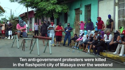 Nicaragua: Protesters barricade city against the police