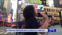 8-Year-Old Performs '80s Classics in NYC Subway Stations
