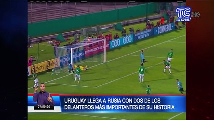 Uruguay llega a Rusia con dos de los delanteros más importantes de su historia