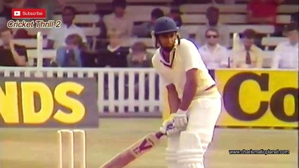 Ranjan Madugalle beautiful clean bowled by Richard Ellison at Lords One Off Test Ist Inning in Aug 1