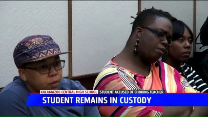 High School Student Accused of Choking Teacher to Remain in Custody