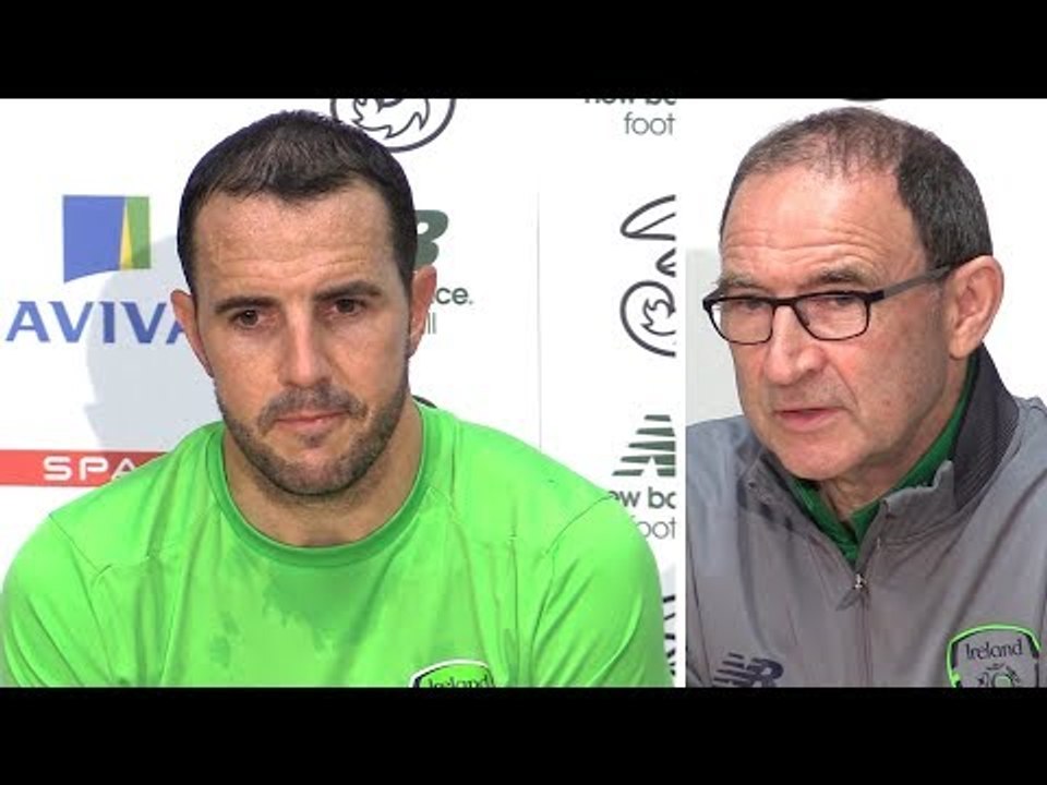John O'Shea & Martin O'Neill Press Conference - Ireland v USA - O'Shea's Final Game For Ireland