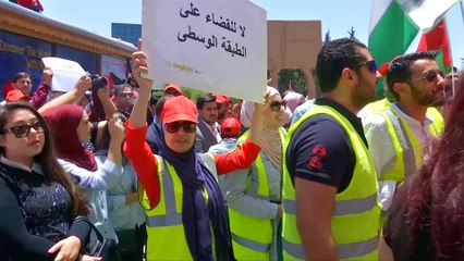 Jordan unions launch nationwide strike over income tax plan