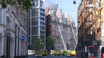 Incendio en céntrico hotel de Londres