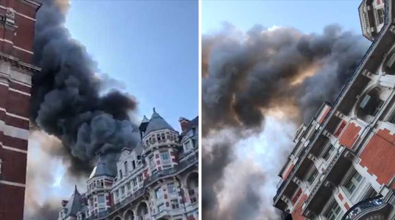 Les images de l’hôtel de luxe Mandarin Oriental en feu à Londres
