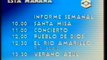 TVE 1 - Avance de programación y cabecera 'Informe Semanal' (17-1-1988)
