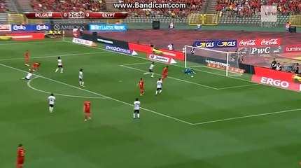 Goal Romelu Lukaku (1-0) Belgium  vs	Egypt