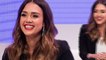 Jessica Alba suits up in classic look for guest panelist duties at women's summit
