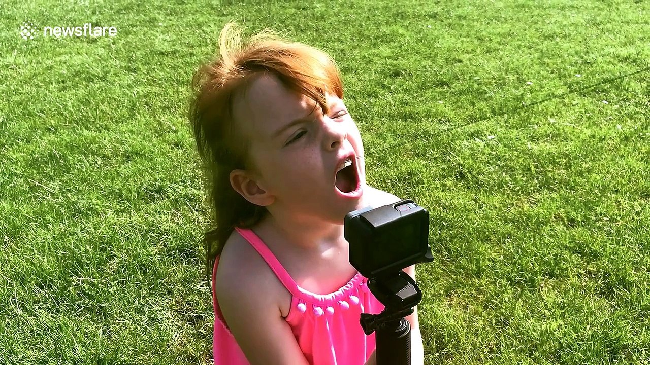 UK mum extracts child's wobbly front tooth with drone