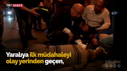 Yaralıya ilk müdahaleyi milletvekili adayı yaptı