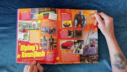 (ASMR) Page turning and soft whispering of the book "Believe it or not".