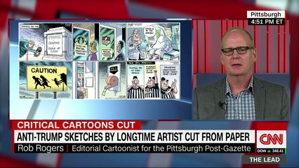 Why does a Pittsburgh newspaper keep killing cartoons making fun of Trump?