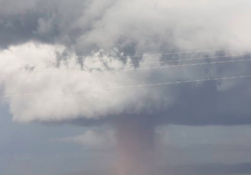 Tornado Forms Over Laramie, Wyoming