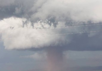 Tornado Forms Over Laramie, Wyoming