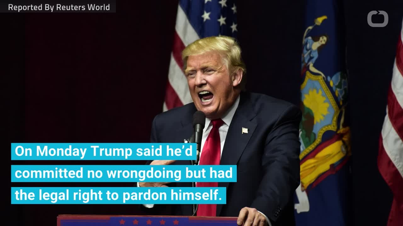 Trump Says He Has Done Nothing Wrong But Has Power To Pardon Himself