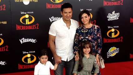 Mario Lopez and Courtney Mazza "Incredibles 2" Premiere Red Carpet