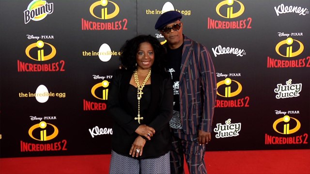 Samuel L. Jackson and LaTanya Richardson Incredibles 2 Premiere Red Carpet