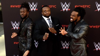 Kofi Kingston, Big E, Xavier Woods WWE's First-Ever Emmy FYC Event Red Carpet