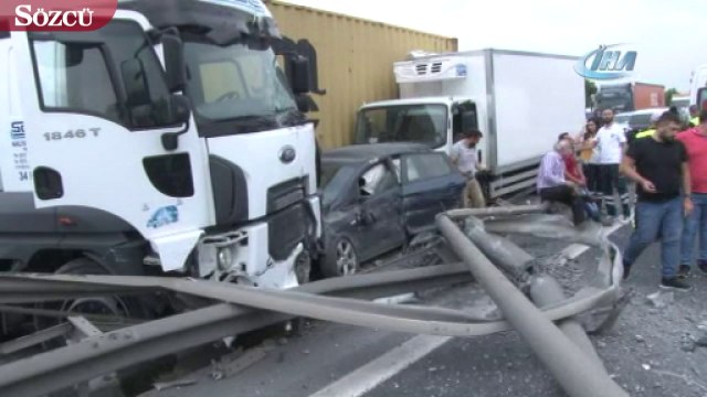 TEM'de zincirleme kaza