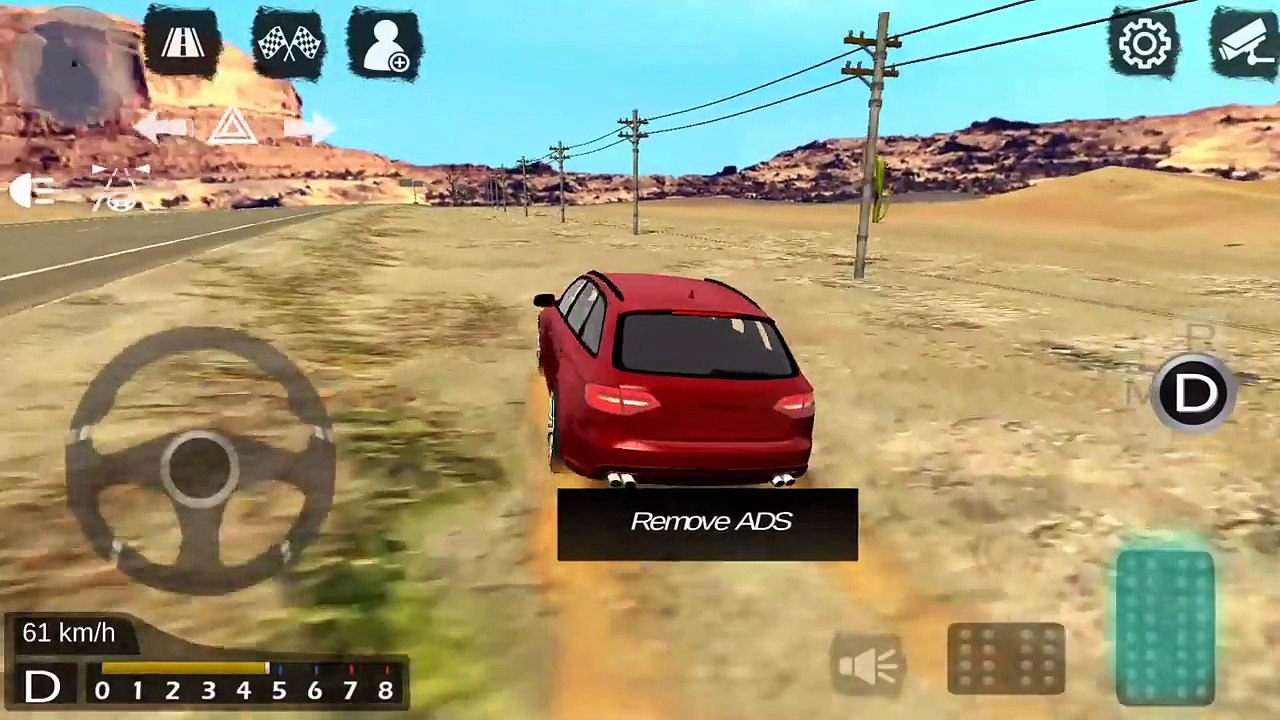 Real Car Parking FHD 2018 - Audi a 4 B7 Test Drive Simulator Desert