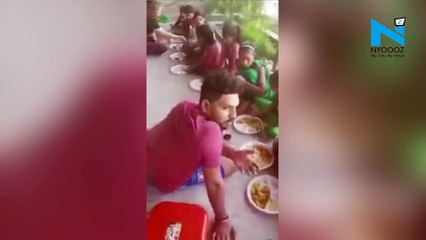 Yuvraj Singh feeds underprivileged Kids & cleans their mess