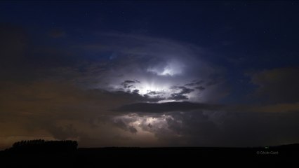 timelapse orage bois