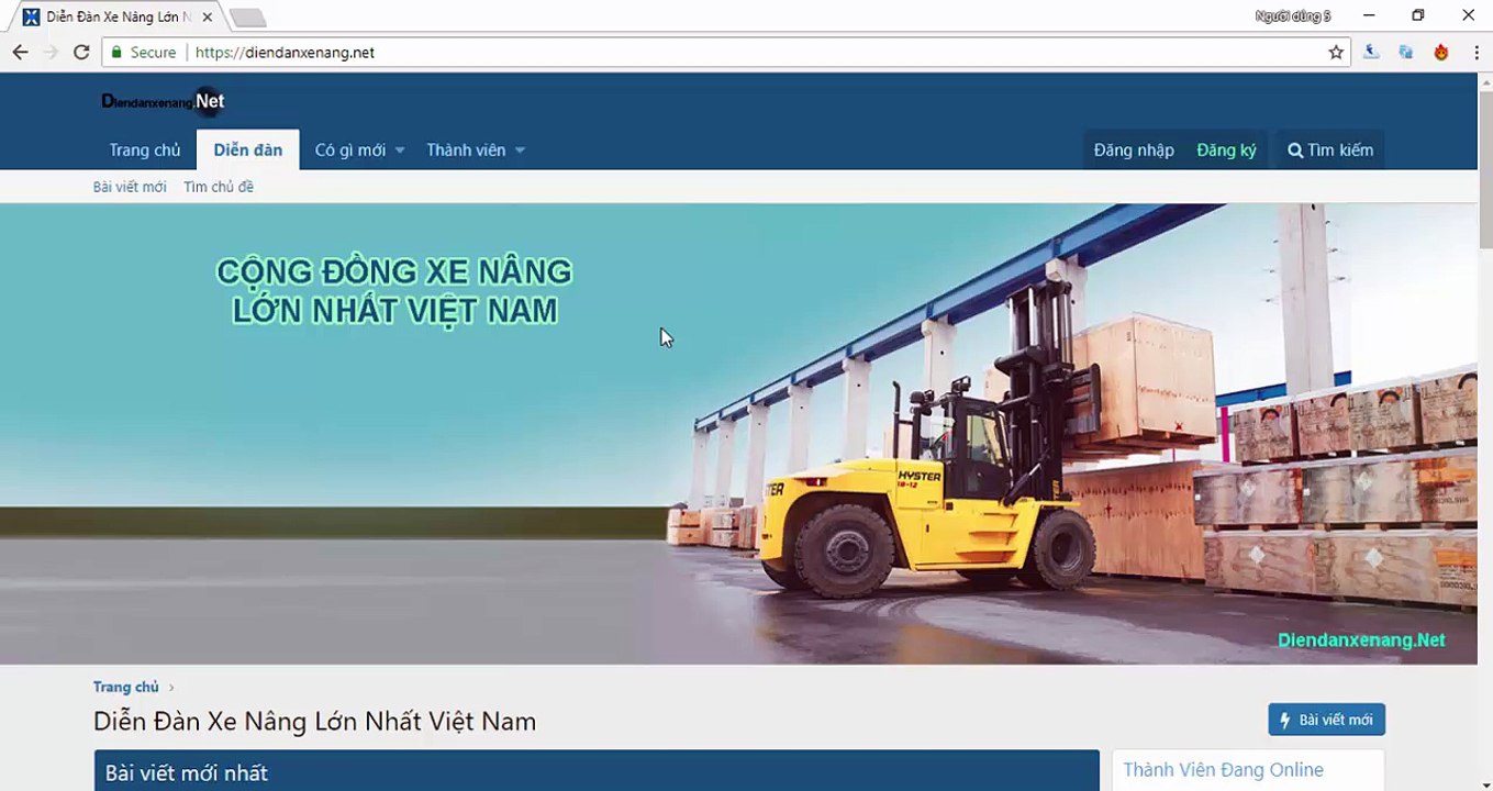 Fork lift driver