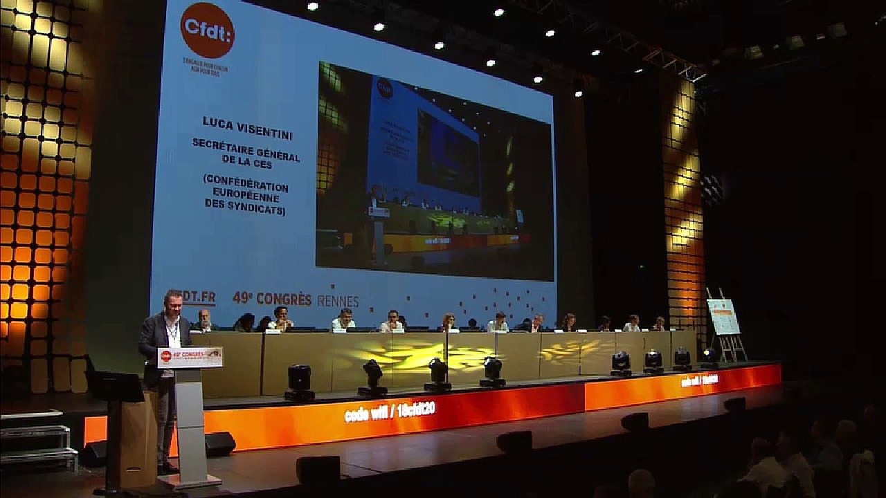 49è Congrès CFDT - Jeudi 7 juin : 10h45/12h30