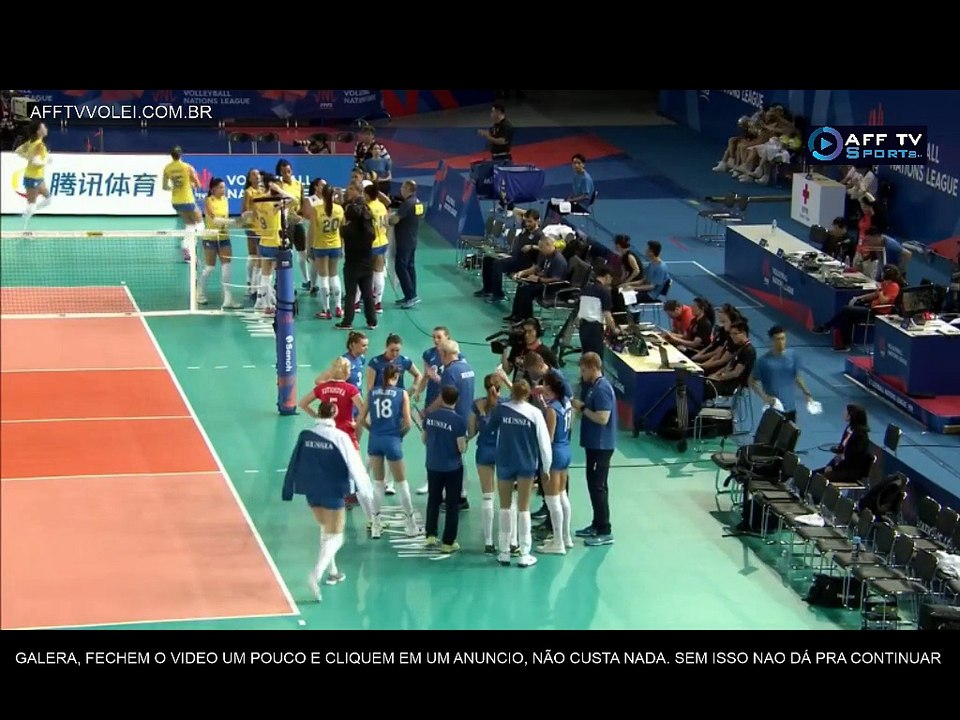 3º SET - BRASIL X RÚSSIA – LIGA DAS NAÇÕES FEMININA – 07/06/2018
