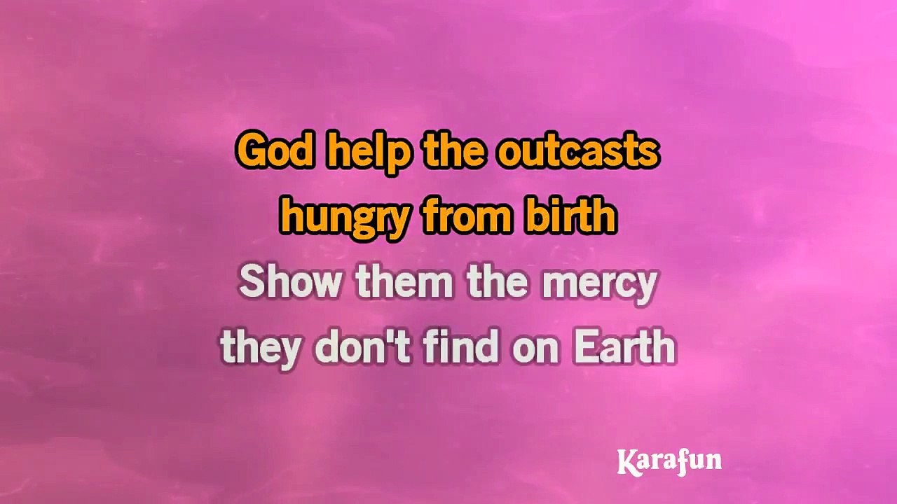 The Hunchback Of Notre Dame - God help the outcasts KARAOKE / INSTRUMENTAL