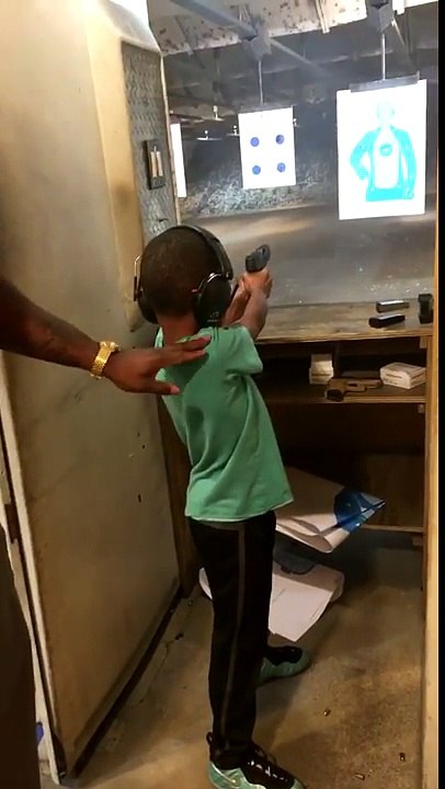 Kids Learn to Shoot at Gun Range