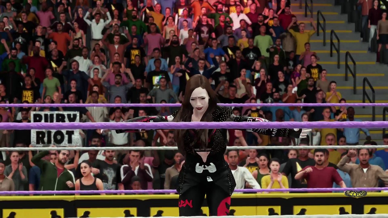 Kristy Sanjaya vs. Lucia in a singles match.