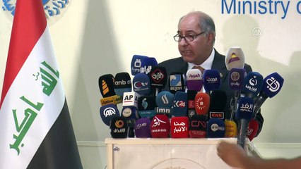 Irak Su Kaynakları Bakanı Cenabi'nin basın toplantısı - BAĞDAT
