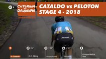 Cataldo vs peloton - Étape 4 / Stage 4 (Chazey-sur-Ain / Lans-en-Vercors) - Critérium du Dauphiné 2018