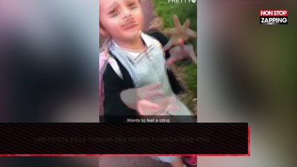 Une adorable petite fille touche des orties pour la première fois (Vidéo)