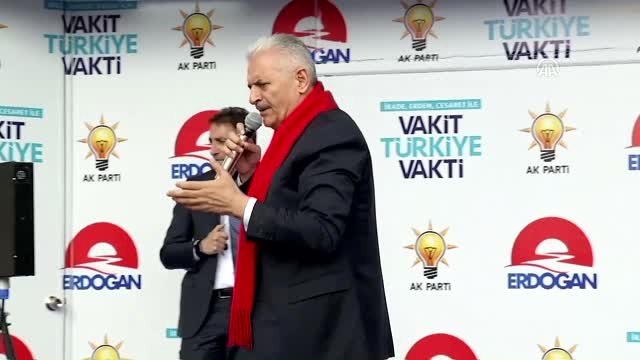 Başbakan Yıldırım: Hiçbir Terör Örgütü Bizim Bu Kutlu Yürüyüşümüzü Asla Durduramaz