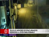 Trujillo: cámaras captaron a menores de edad que robaron a una mujer