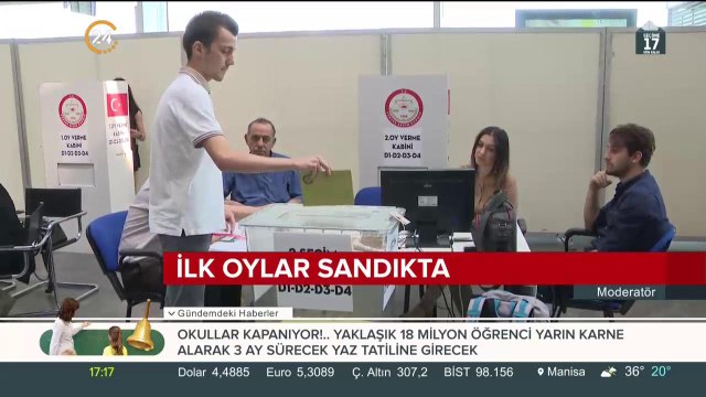 Yurt dışı seçmen sandığa gitmeye başladı, ilk oylar kullanıldı