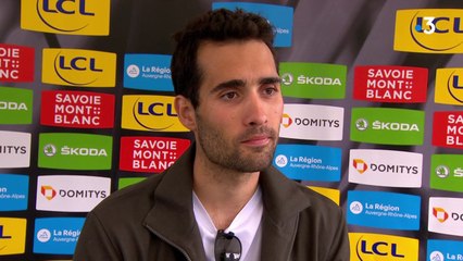 Martin Fourcade de passage au Critérium de Dauphiné