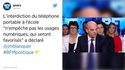L'Assemblée nationale vote l'interdiction du téléphone portable à l'école et au collège.