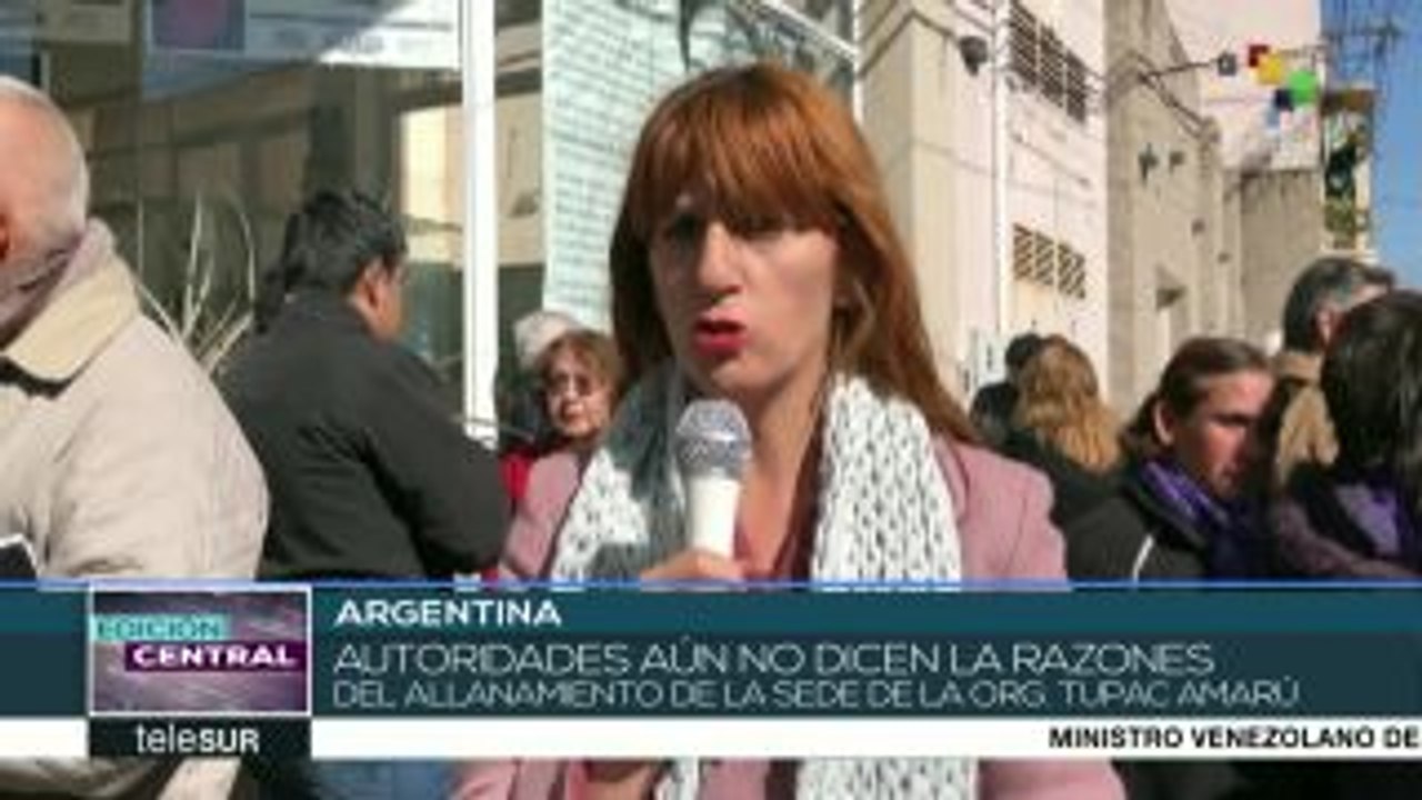 Argentina: se desconoce razones del allanamiento a sede de Tupac Amaru