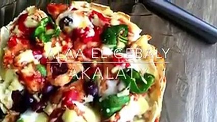 بالفيديو طريقة تحضير بيتزا ببواقي الخبز