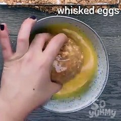 طريقة عمل البوظة المقلية بمقرمشات القرفة بالفيديو