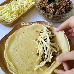 طريقة عمل الكريب المحشي باللحمة