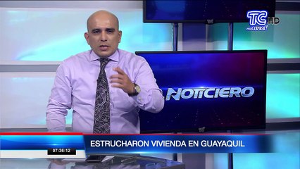 Estrucharon vivienda en el norte de Guayaquil