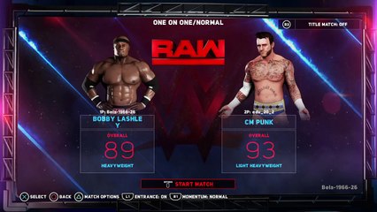 WWE 2K18 Bobby Lashley VS. CM Punk [Lord Hater]