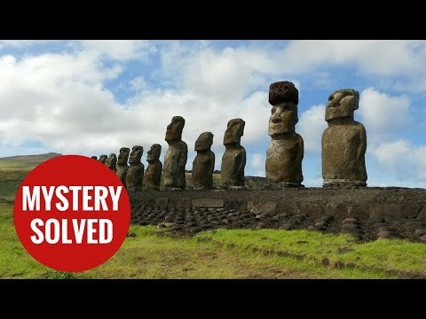 The mystery of how Easter Island statues red hats have been solved