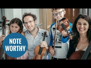 Young musician who is deaf and partially sighted plays both violin and piano
