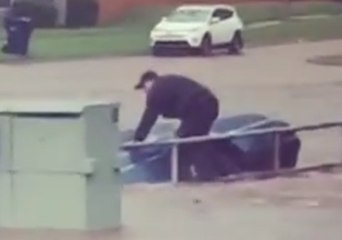 Cars Wash Away in Oklahoma City Flash Flooding