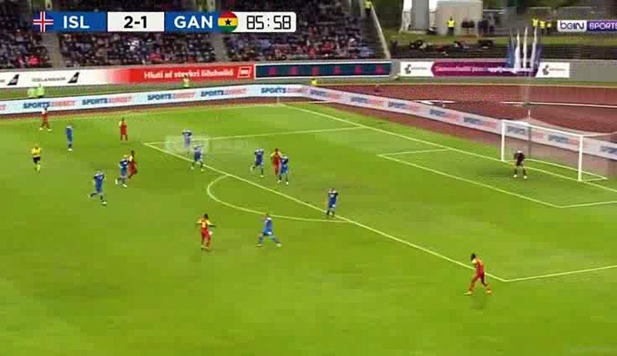 Thomas Goal - Iceland 2-2 Ghana 07-06-2018